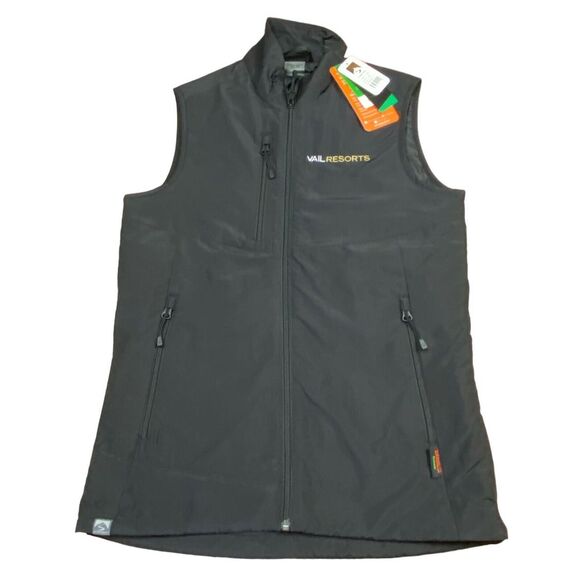 Vest VAIL RESORT Women XS Black  Sleeveless Jacket - Picture 5 of 14